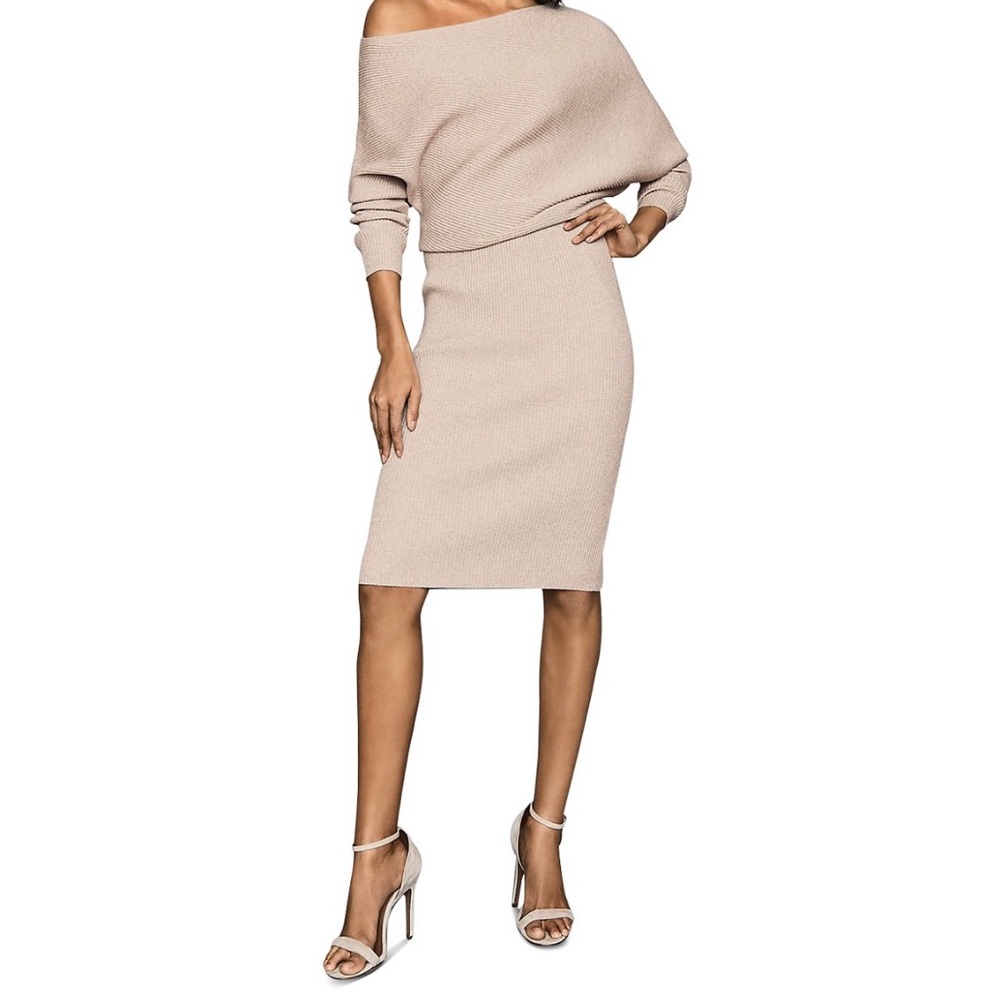 Reiss Lara Popover Sweater Dress in XS